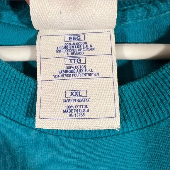 Vintage 1996 Dan Marino Miami Dolphins Single Stitch T Shirt Men’s 2XL USA - Picture 16 of 16